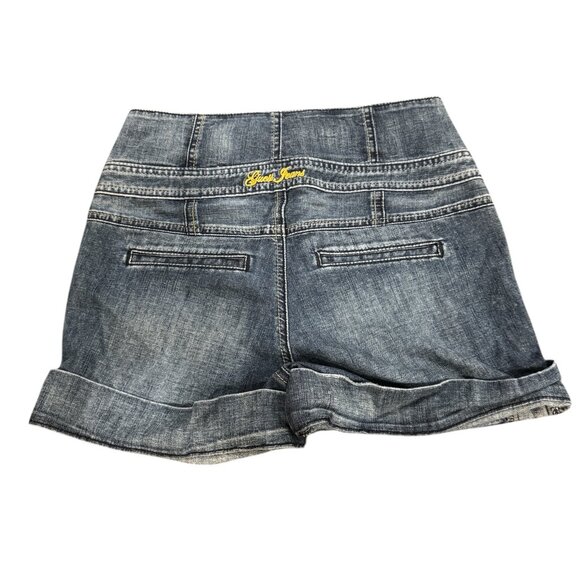 Vintage 90s Guess Jeans High-Waisted Denim Shorts – Size 28 - Picture 3 of 3